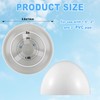 Wonderjune 2pack PVC Furnace Flue Pipe Vent Cap for 1.5"