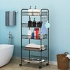 JANE EYRE 5-Tier Rolling Utility Storage Rack Cart on Wheels,