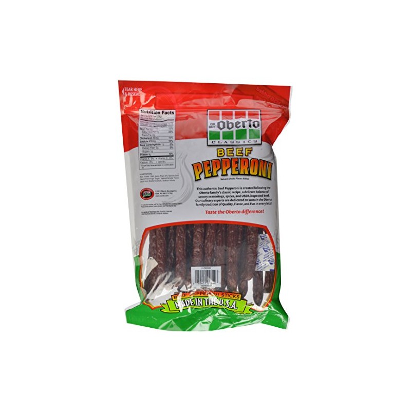 Oberto Classics beef pepperoni 24oz Zip Pak