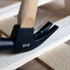 Navaris Claw Hammer with Hickory Wooden Handle - 33 cm