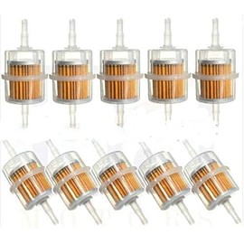 20 pcs/set SHLPDFM Fuel Filters Universal Petrol Inline Fuel Filter Large Car Part Fit for 6mm 8mm Pipes