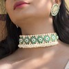 I Jewels Womens 18K Gold Plated Indain Wedding Bollywood Kundan