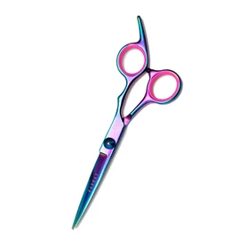 FARRAY Hair Cutting Scissors，6.5 Inch Professional Stainless Steel Barber Hair Scissors，for Both Salon and Home Use (Aurora color)