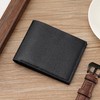RFID Blocking Genuine Leather Wallet, Men Slim Wallets with Technology,Stop