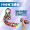 Pack of 32 Colourful Hair Wrap Cord, Gradient, Braided Hair