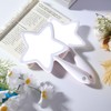 mollensiuer 1Pc Star-Shaped Handheld Mirrors Plastic Travel Makeup Handheld Cosmetic