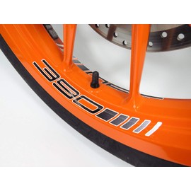 BIKE-label Rim well sticker, black, compatible with KTM 390 Duke 790084