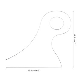 sourcing map 6.2" x 7" Charcuterie Board Template Acrylic Handle Router Template Woodworking Router Template Cut Guide Tools for Kitchen Clear