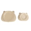 Baby Suction Plates Panda Shaped Powerful Suction Silicone Kid Suction