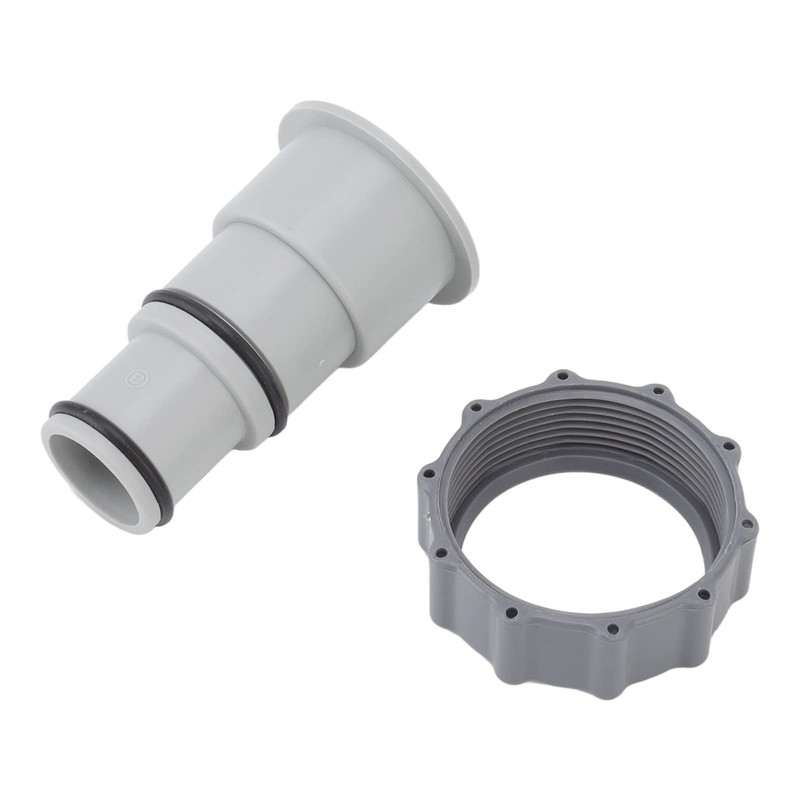2Pcs Hose Adapter, Plastic Pool Accessories, for Threaded Connection Pumps