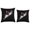 Freestyle Skier Throw Pillow