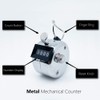 Amble Tally Clicker Counter, Metal Case Mechanical Clicker Digital Handheld