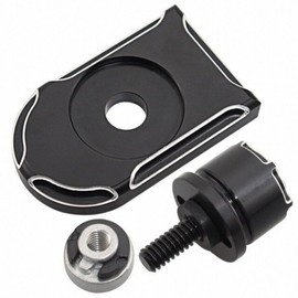 Seat Bolt for Harley 1997 Onwards Cover Nut 1/4 Inch 6 mm Black Ornament 3
