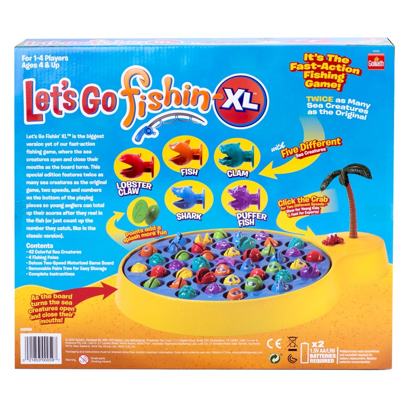 Pressman Let's Go Fishin' XL: Deep Sea Edition, Multicolor, 5"