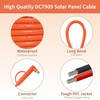 Behaunty Solar Connector to DC 8mm Adapter Cable 50FT, 12AWG