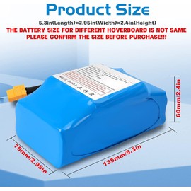 TEMIBATT 10s2P 36V Hoverboard Battery 187.2WH High Capacity, 900+ Cycles, Child-Safe Lock Design