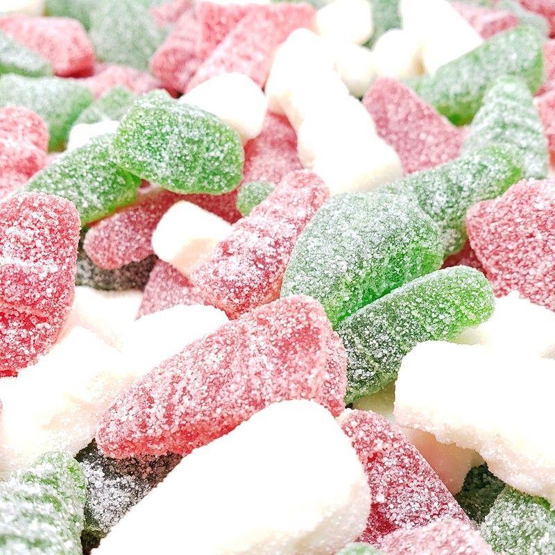 Candy Retailer Sanded Christmas Gummi Trees & Snowmen 1 Lb