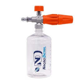 Boss Detail - High-Performance Aluminum Snow Foam Cannon Kit - Premium Car Wash Foam Gun with 2 Bottles, Exclusive Filter, and Adjustable Nozzle - Essential Car Cleaning Supplies (Orange)