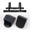 Comidox 4Pcs Premium Plastic Fitness Equipment End Caps Slip-Resistant Square