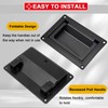 evan Recessed Door Pull Handles, Large Zinc Alloy Folding Pull