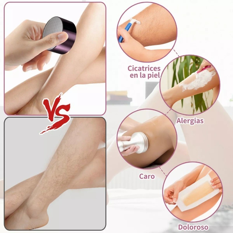 suerte. 2pcs Depiladora Limas Uñas Exfoliante Corporal 3 En 1