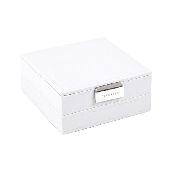 Stackers White Charm Jewellery Box- Set of 2