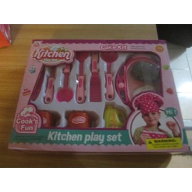 cooks TOY KITCHEN PLAY SET WITH FOOD WITH HOT PLATE