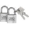 Burg-Wächter padlock, set of 2, 5 mm thickness, 4 keys,