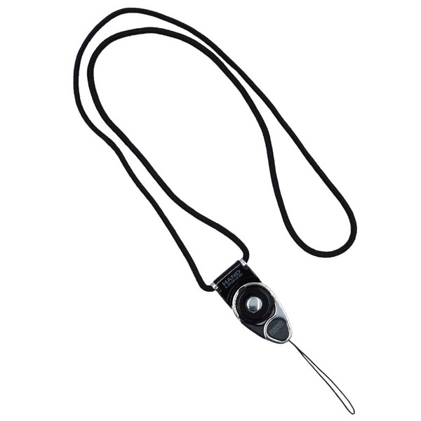 Hand Linker Carabiner Ring Neck Strap [01. Black] / Smartphone Smartphone Strap Fall Prevention