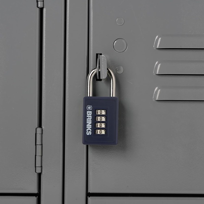 BRINKS - 40mm 4-Dial Resettable Sports Padlock - Zinc Die-Cast