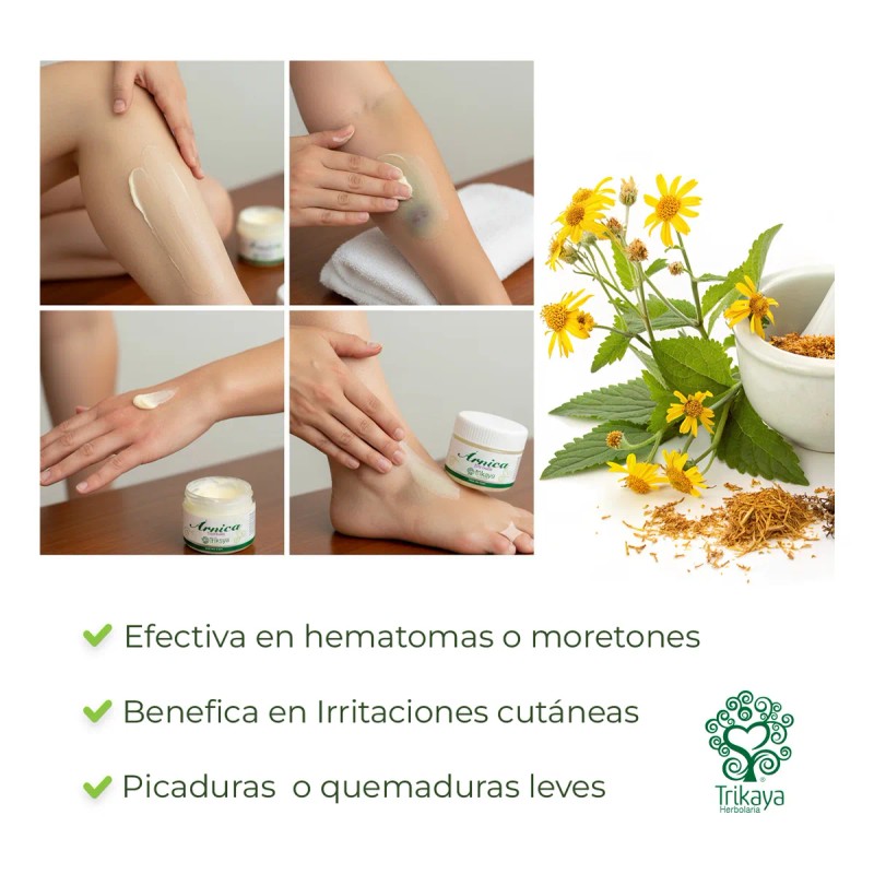 Pomada De Arnica De Trikaya Herbolaria Sin Aroma