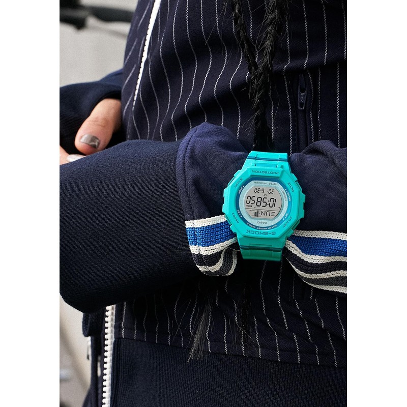 Casio GMD-B300 Wristwatch, Equipped with Bluetooth, Biomass Plastic, Turquoise
