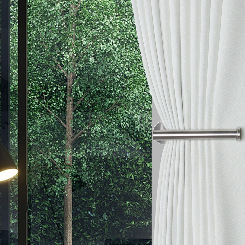 Groleca 2 Pack Adhesive Curtain Holdbacks - No Drill Curtain