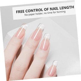 Baluue Professional Square Nails Manicure Set Solid Nail Traceless Nails 120pcs Box