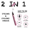 2-in-1 Lash Glue & Eyeliner Pen – Waterproof, Pink Glitter,