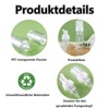Pack of 4 Foam Dispensers, Clear Foaming Foam Soap Dispenser,
