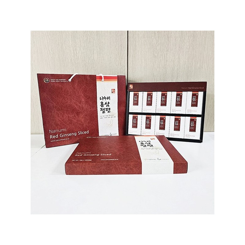 Younggreen 국내산 홍삼 90% 나누미 홍삼절편 200g 홍삼선물세트 Domestic Red