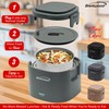 Brentwood 110V 50W 0.6L Portable Leakproof Electric Lunch Box Food