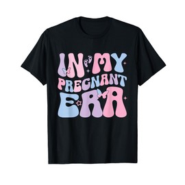 In My Pregnant Era Groovy Pregnant Pregnancy Women T-Shirt