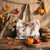 Fall Canvas Bags for Women Beautiful Bow Tote Bag Aesthetic