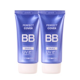 (1+1) Foodaholic Perfect Cover Snail BB Cream 50ml SPF41 / UV Protection Tone-up Glow BB / (1+1)푸드어홀릭 퍼펙트 커버 스네일 비비크림 50ml SPF41 자외선차단 톤업 결광 BB