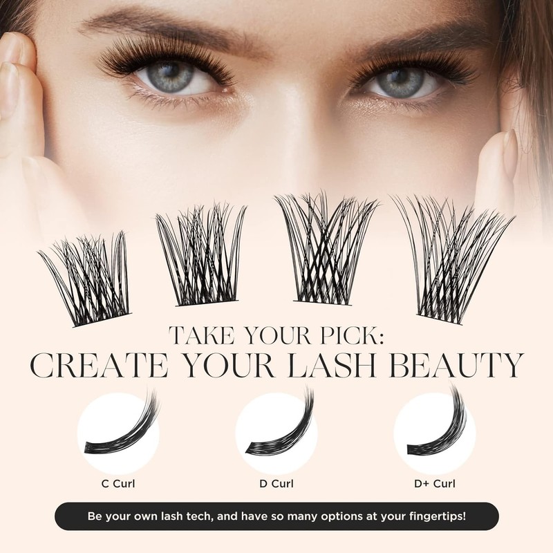 LASHVIEW LASHVIEW Lash Clusters 144 Pcs Cluster Lashes DIY Cluster