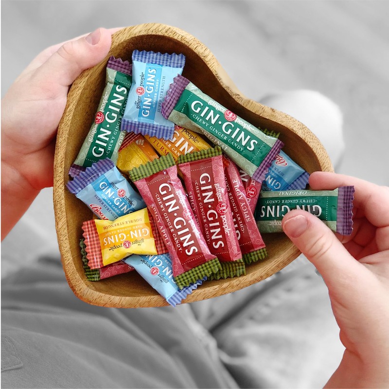 GIN GINS Ginger Chews – Natural Fresh Ginger Candy by