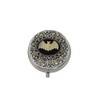 Handmade Silver Gothic Bat Cameo Pill Box