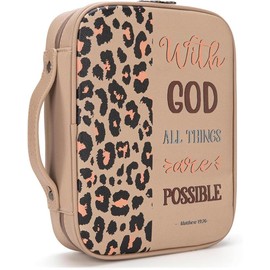 Outgoing Church Bible Cover Cases Leather Protective Carrying Bag Ideal Gift For Woman - Color: Words-Blue