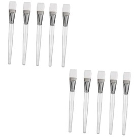 Healeved 10pcs Crystal Facial Mask Brush for Smooth Application of Facial and Eye Masks Synthetic Bristles for Needs