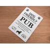 Dog Friendly Pub Printed Vinyl Waterproof Sign - Stylish and