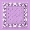 Lilac Paisley Bandana - Single Piece 22x22