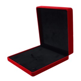 DUZEPA Large Velvet Jewelry Box, Velvet Jewellery Box for Women, Jewellery, Necklace, Earring, Ring(Red)