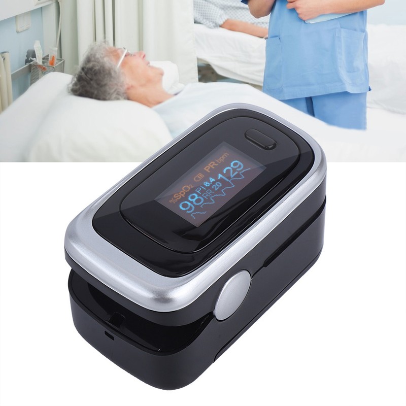 Finger Pulse Oximeter SPO2 PR PI RR Monitoring Blood Oxygen